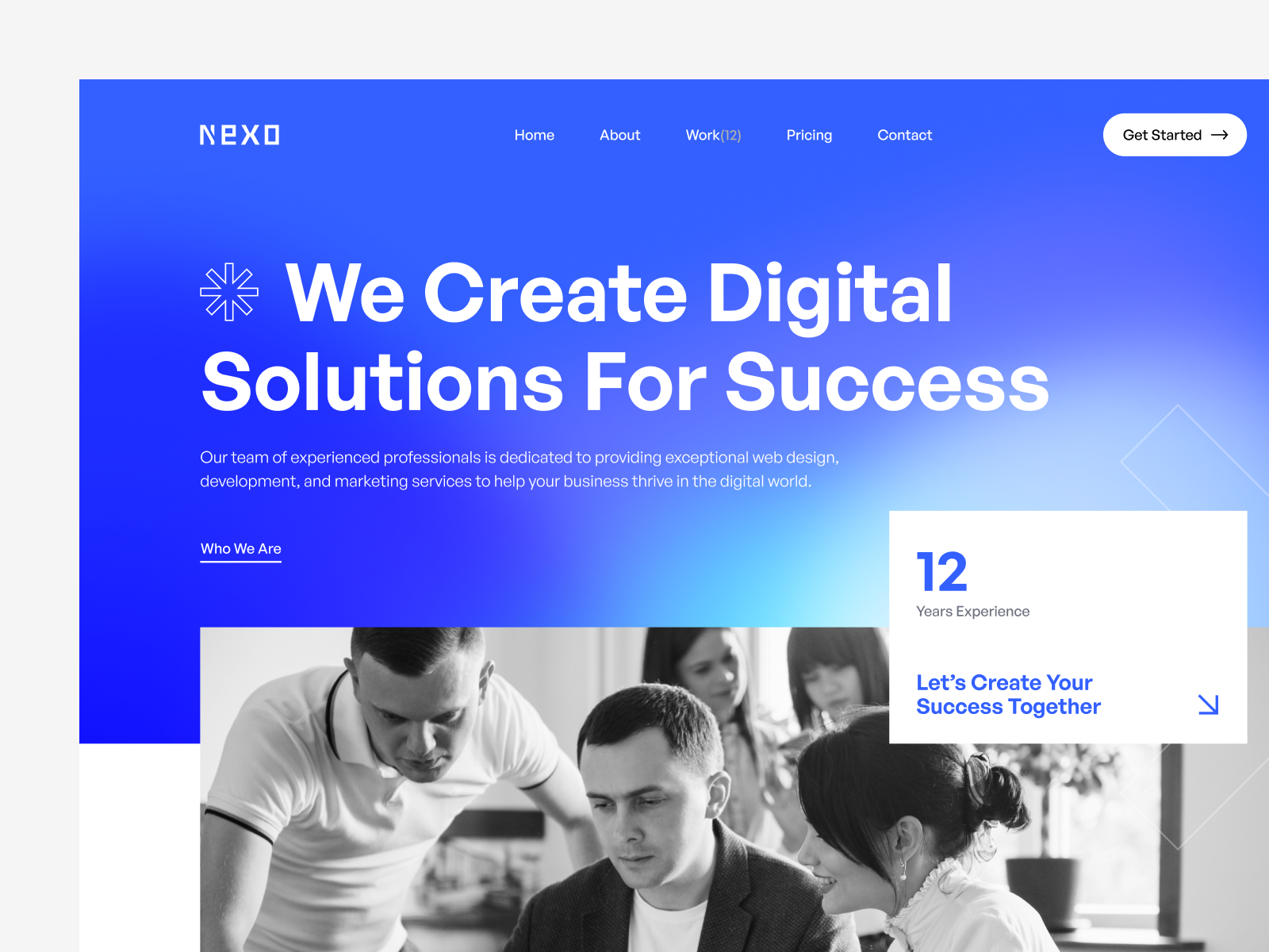 Digital Agency Website agency clean company corporate design digital landing marketing modern page profile template ui website