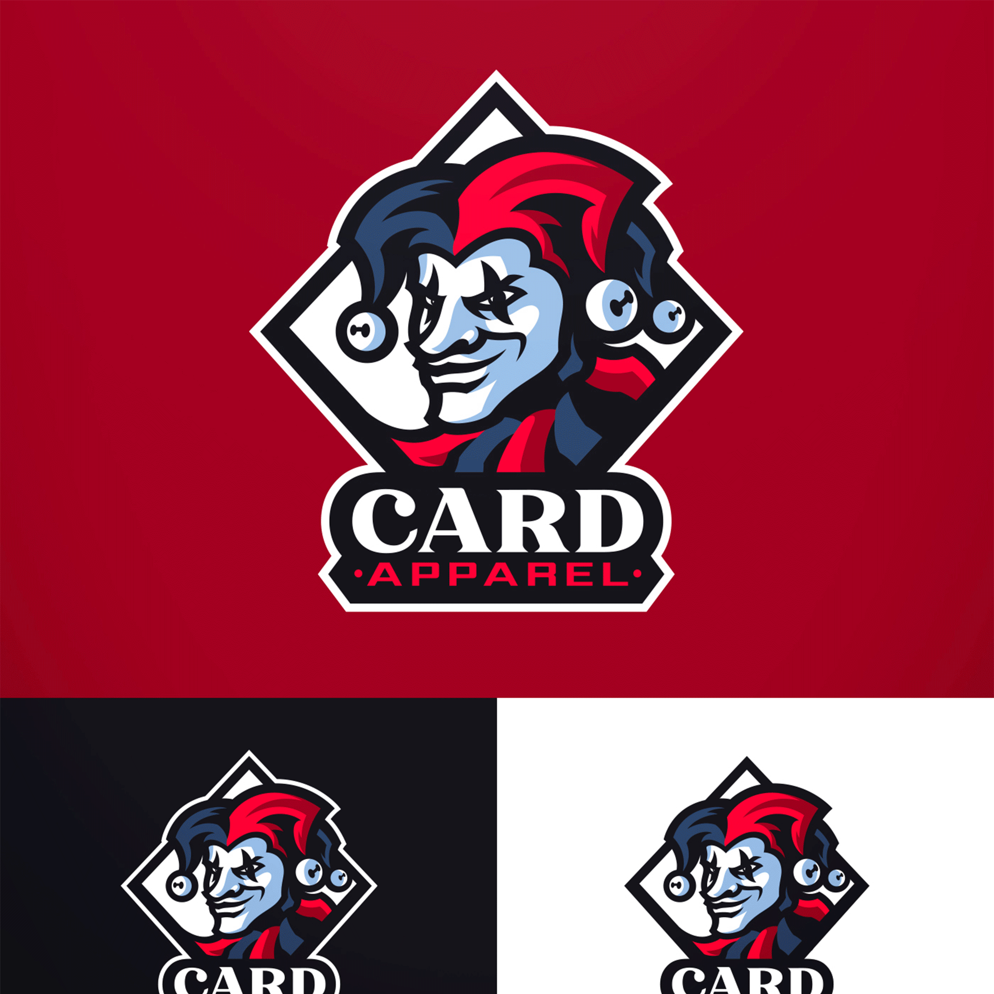 Jester Mascot Logo | CARD APPAREL apparel apparel logo esports gaming illustration jester jester mascot logo mascot logo sports logo