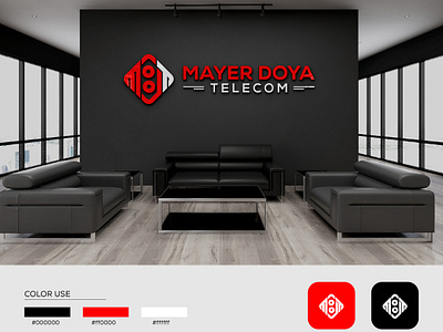 Mayer Doya Telecom Logo Design Project brand identity branding design graphic design logo logo design logomaker logotype phone store logo store logo tech logo vector