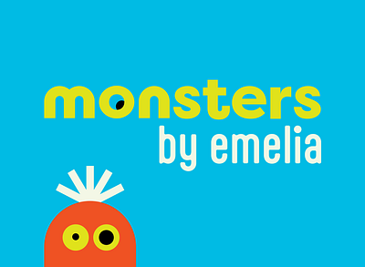 Monsters by Emelia brand branding bright character design colorful eyeballs eyes monster monsters youth