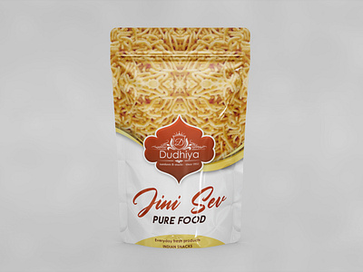 Indian Favorite Bhujia Packaging Design and Label Design branding business card design graphic design illustration label design logo logo design packaging design ui ux vector