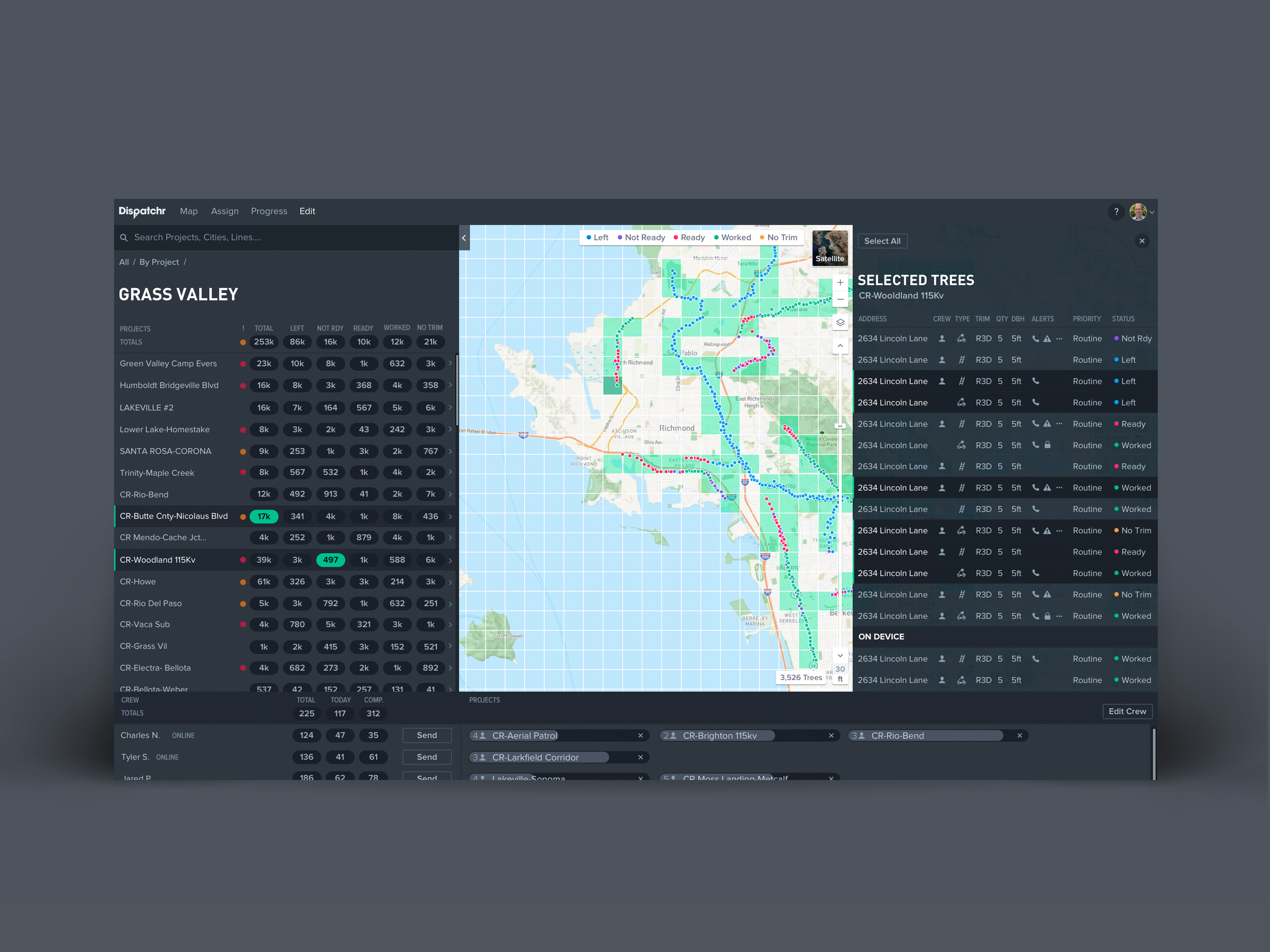 Dispatchr bulk edit on web analytics dashboard data edit enterprise interface interface design ui user interface ux web
