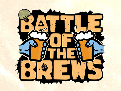 Battle of the Brews • Logo & Poster battle beer branding design graphic graphic design illustration illustrator poster print