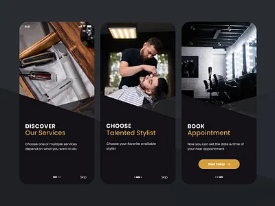 The Loft App app design hair hairclub mobile app ui ux