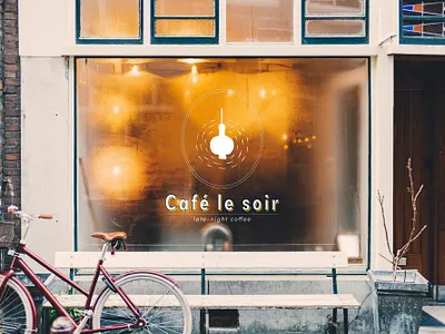 Cafe le soir - nomadic late night coffee & tea shop branding coffeeshop entrepreneurship identity packaging teashop typography
