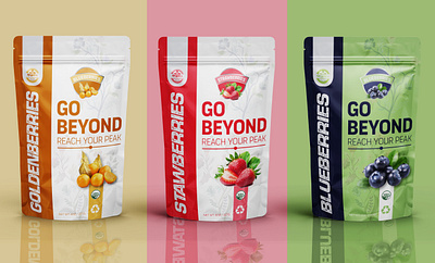 Food Pouch Packaging Design 3d pouch mockup blueberries pouch design branding food pouch food pouch design graphic design label design packaging design pouch pouch design pouch mockup pouch packaging pouch packaging design product packaging design realistic mockup strawberry pouch packaging