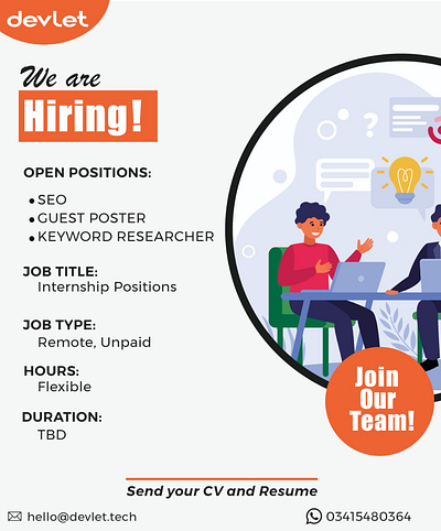 Social media hiring post