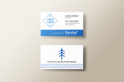 Land 2 Lake Business Card branding business card graphic design logo