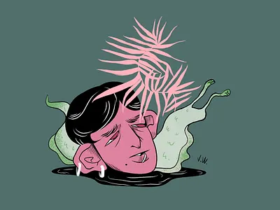 Void art character design color digital illustration graphic design illustration latino lgbtqia manga studio mexico nature plants queer snail tablet