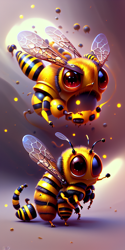 Bee 3D Art Work 3d animation branding design graphic design illustration logo motion graphics ui vector