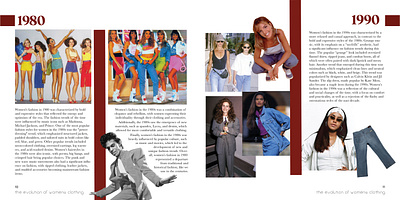 90's + 00's Fashion Booklet Pages fashion fashioninspiration graphic design indesign layout magazinedesign