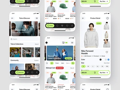 Tobrut App - Streetwear Market Place app apparel catalouge clean cloth design e commerce ecommerce fashion market market place online store shop shoppping store streetwear style ui uiux ux