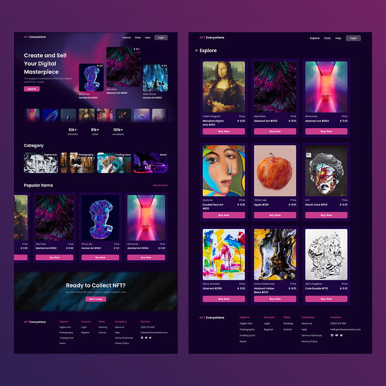 NFT Web Design by Neil Website on Dribbble