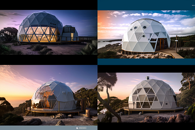 Geodesic Dome - Concept renders architectural render branding concept design design digital illustration graphic design illustration