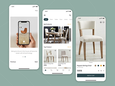 The Ring - Furniture Mobile App bed chair decor decoration e commerce ecommerce ecommerce mobile app funiture furniture app homedecor interior interior design minimalist online app shop sofa store table website woocommerce