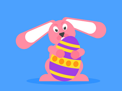 Happy easter character design digital art flat design graphic design illustration 2d vector art vector illustration