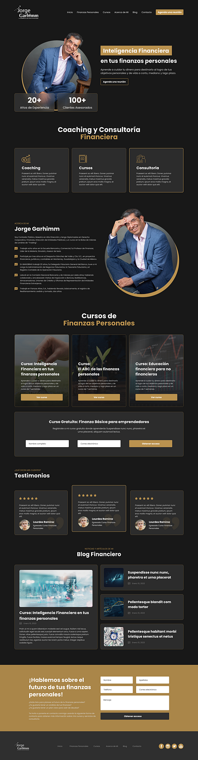 Web Design for Financial Advisors design ui ux