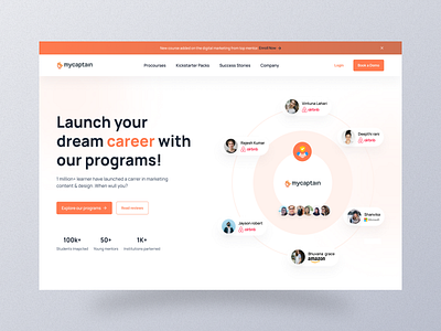 Mycaptain landing page design ui uidesign uiux user interface design userexperience userinterface ux ux design