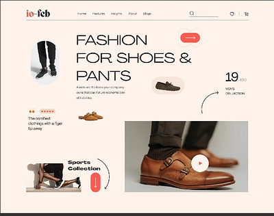 Footwear online store UI/UX replica app design uiux replica ux