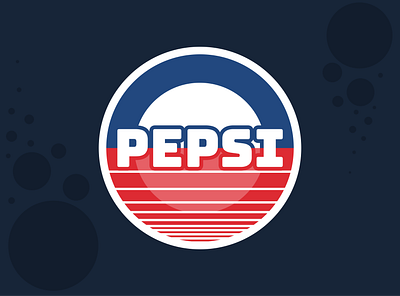 Redesign the Pepsi logo in my own style. branding graphic design illustration logo vector