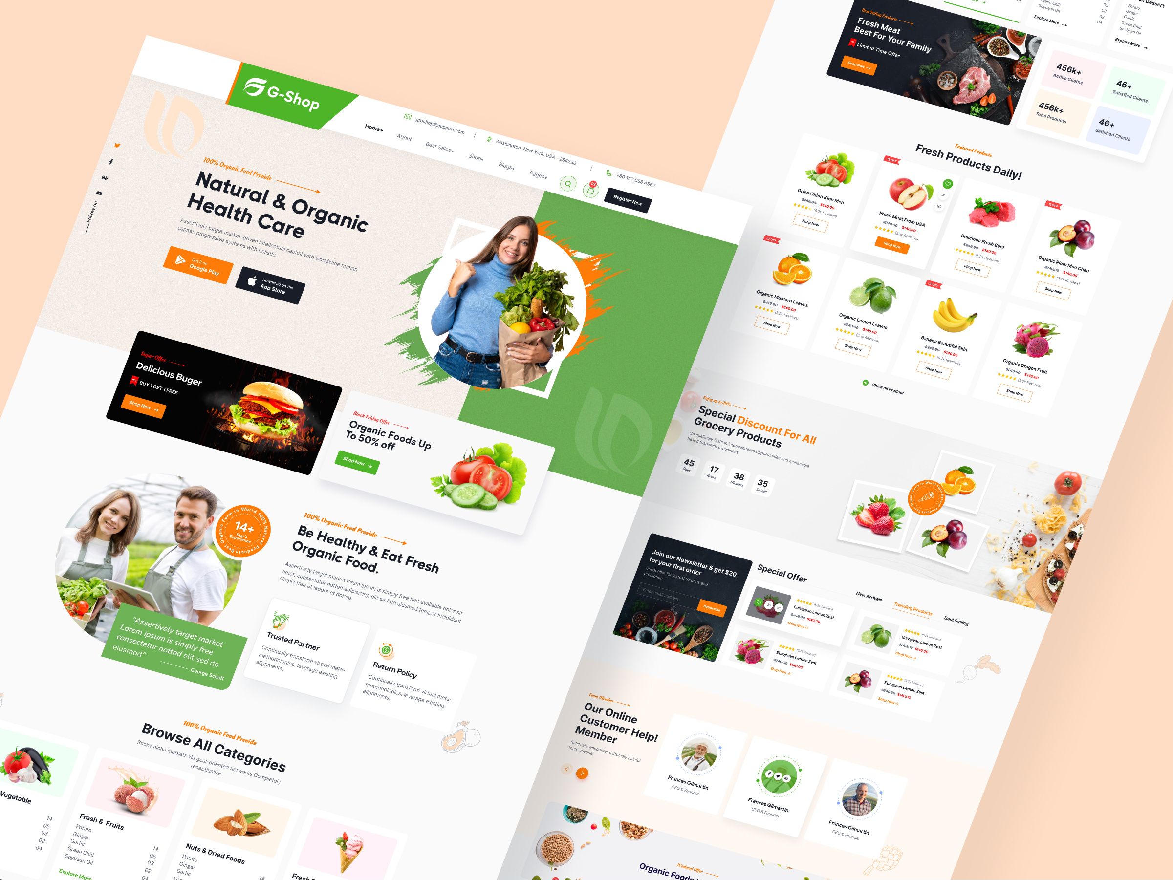 Grocery shop Website, ui by Saiful Talukdar on Dribbble