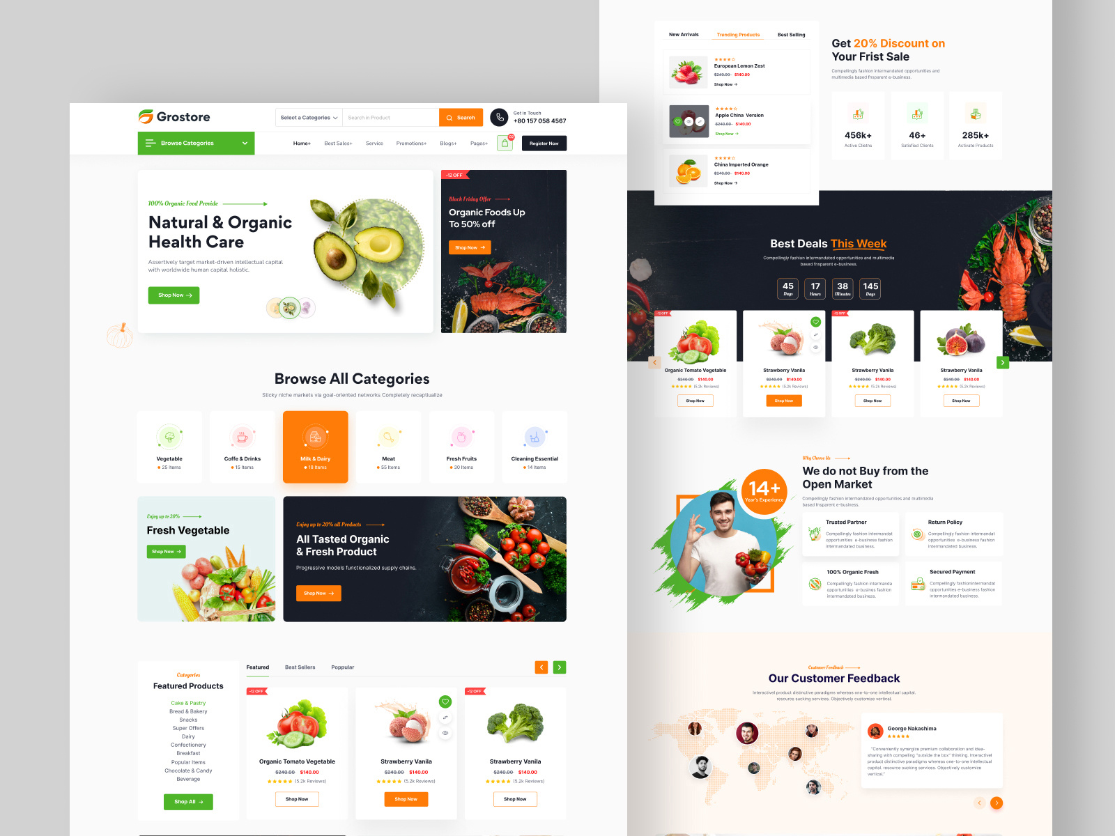 Food & Grocery eCommerce Template by ThemeTags 🏅 on Dribbble