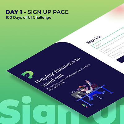 Sign up Page UI Screen branding design graphic design icon illustration logo minimal typography ui uiux vector