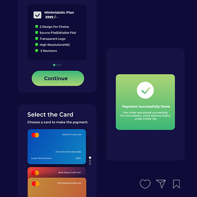 Designing a Credit Card checkout UI Screen 3d animation branding design graphic design icon illustration logo minimal motion graphics typography ui vector