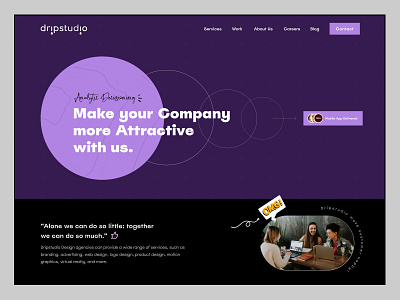 Design Agency Landing Page creativity design figma landing page productdesign trending ui uiux viral design