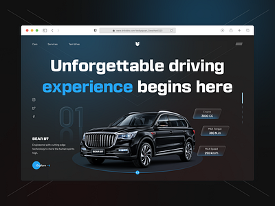 Cars website(e-commerce) 3d animation branding buttons cards carousel dark mode description e commerce fonts illustration landingpage logo menu nav bar side nav bar typeface ui website
