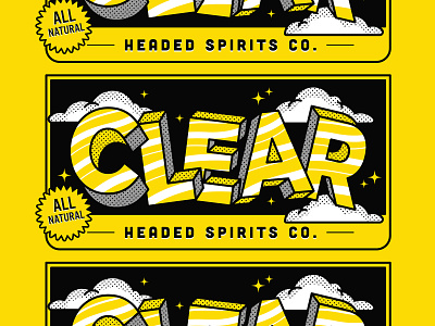 C L E A R branding clear illustration illustrator logo stickers the creative pain vector