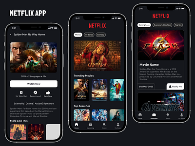 Netflix Redesign adobexd design dribbble illustration logo netflix netflixapp uidesign uiuxdesign adobexd uiux uiuxdesign uiuxdesigner