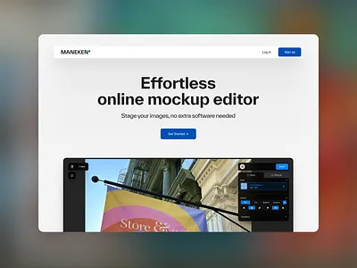 Maneken Homepage design typography ui website