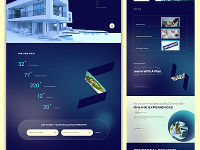 Redesigning - Home page flow architecture branding construction creative design designstudio dharsini homepage homepageflow homepagelanding logo rebranding redesign ui ux webdesign