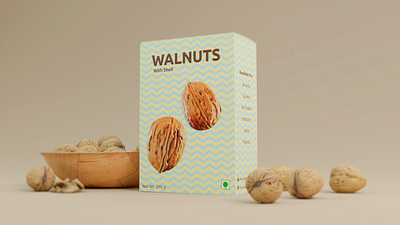 3D Packaging for Walnuts 3d 3dpackaging