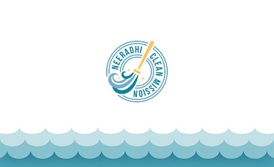 Ocean Clean Mission logo animation app art brand branding design flat graphic design icon identity illustration illustrator lettering logo mobile print typography ui ux vector