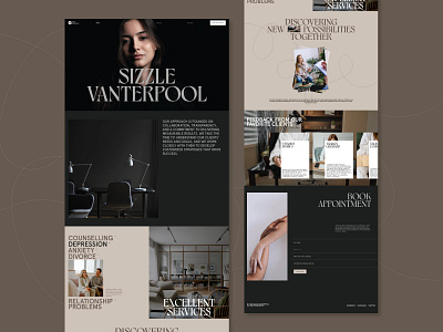 Therapist website adobe xd branding clean creative design figma inspiration therapist therapist website ui ux web design website