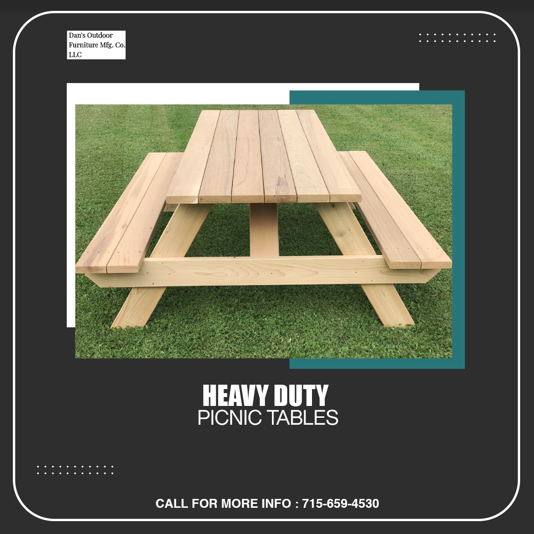 Heavy Duty Picnic Tables by Dans Outdoor Furniture on Dribbble
