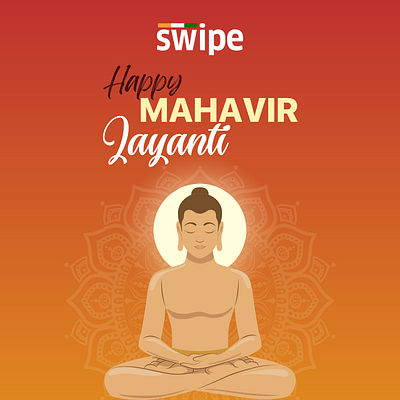 Happy Mahavir Jayanti! 3d advertising animation billing branding design graphic design gst illustration indian festivals invoicing logo mahavir mahavir jayanti motion graphics social media swipe ui