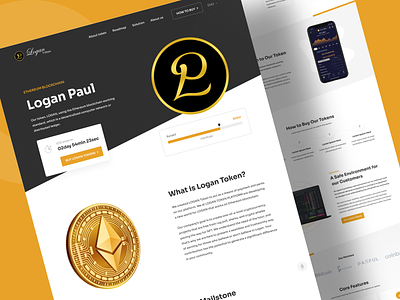 Loganpaul- Cryptocurrency Website Redesign bitcoin crypto currency digital logan loganpaul paul