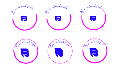 BORATECHLIFE ROUNDED MINIMALISTIC LOGO #DAY3 design graphic design logo typography