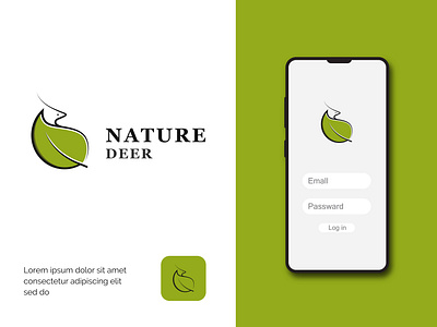 Nature deer logo. Deer leaf logo design app apps logo branding conservation deer deer logo design ecology forest gradient logo green illustration leaf deer leaves logo logo design nature outdoor trees wildlife