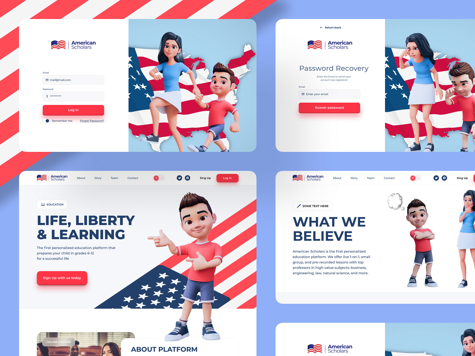 Educational Platform UI Design by vino_costa for Roobinium on Dribbble
