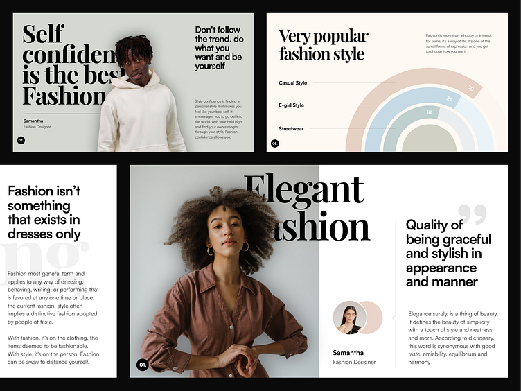 Fashion Pitch Deck by Paperpillar on Dribbble