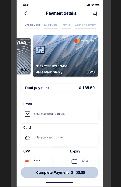 Credit Card Checkout-002 #DailyUI credit card checkout page