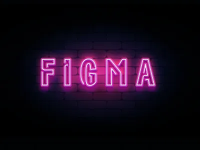 Hello~Figma design figma lights neon