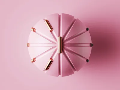 Crazy Clock 3d animation branding candy clock design gold graphic design illustration motion graphics pink shiny sweet