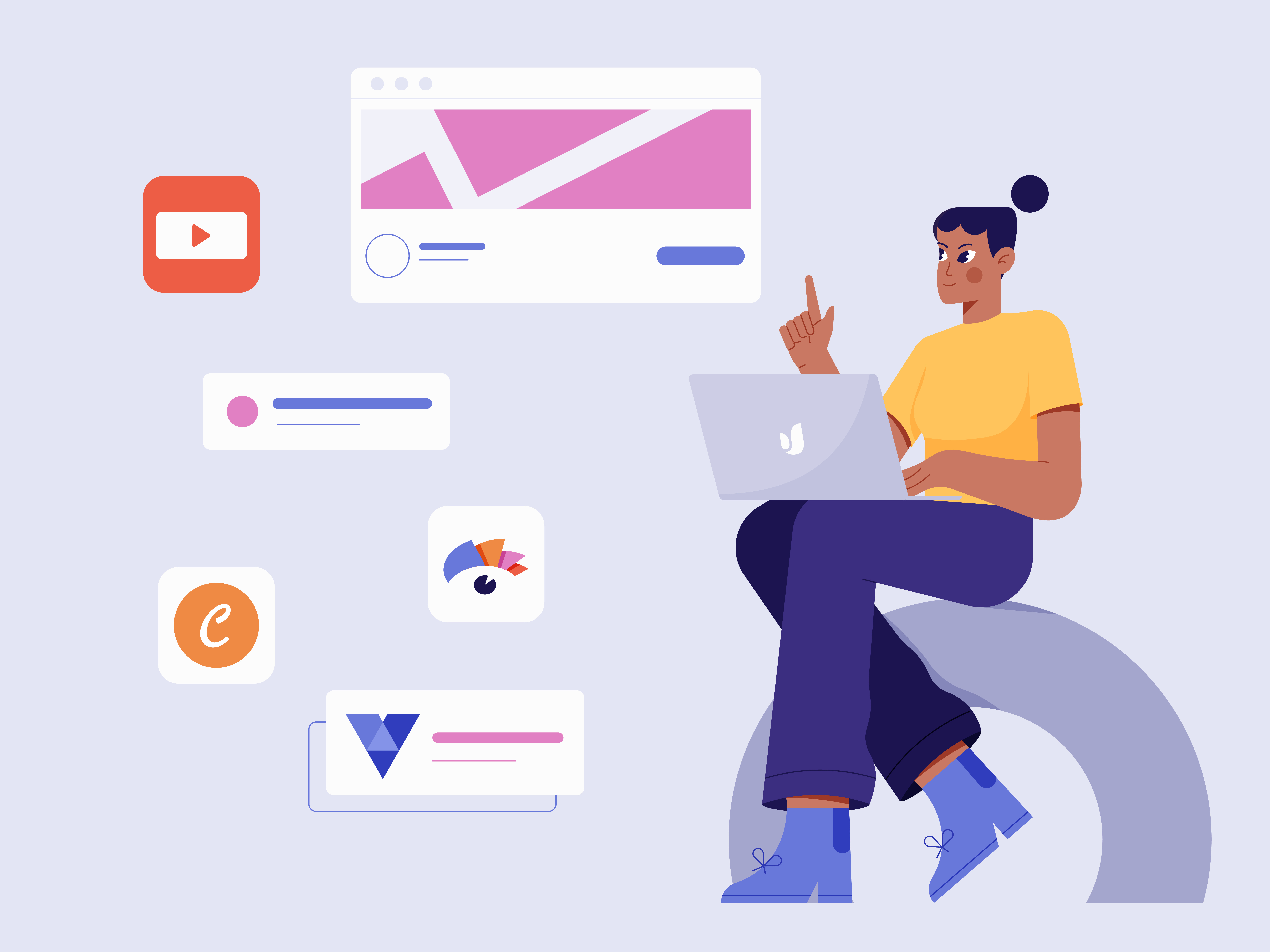 Example of YouTube Banner Size and Dimensions Guide 2023