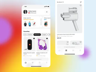 Concept of e-commerce mobile app, new approach app design e com e commerce interface minimalistic mobile app new new approach shopping ui user experience ux