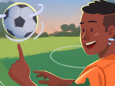Football Illustration agency character design design digital art football graphic design illustration illustration art player soccer soccer art sports sports illustration